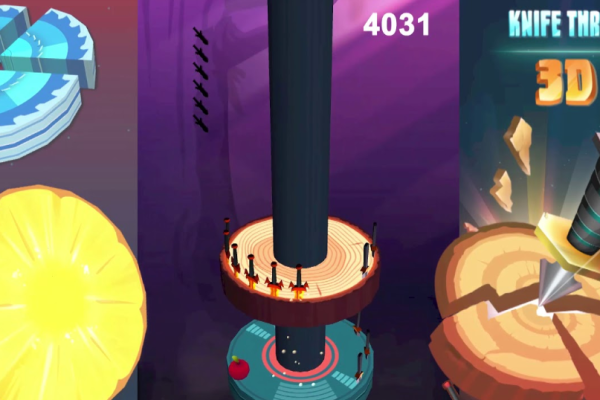 How to Play the Game Knife Throw 3D